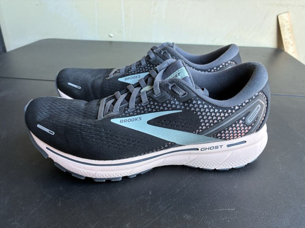 Brooks Ghost 14 Shoes Womens Size 10.5b Black Sneakers Running Gym Walking